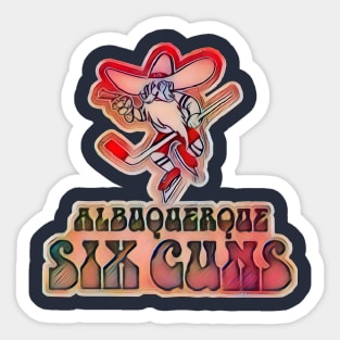 Albuquerque Six Guns Hockey Sticker